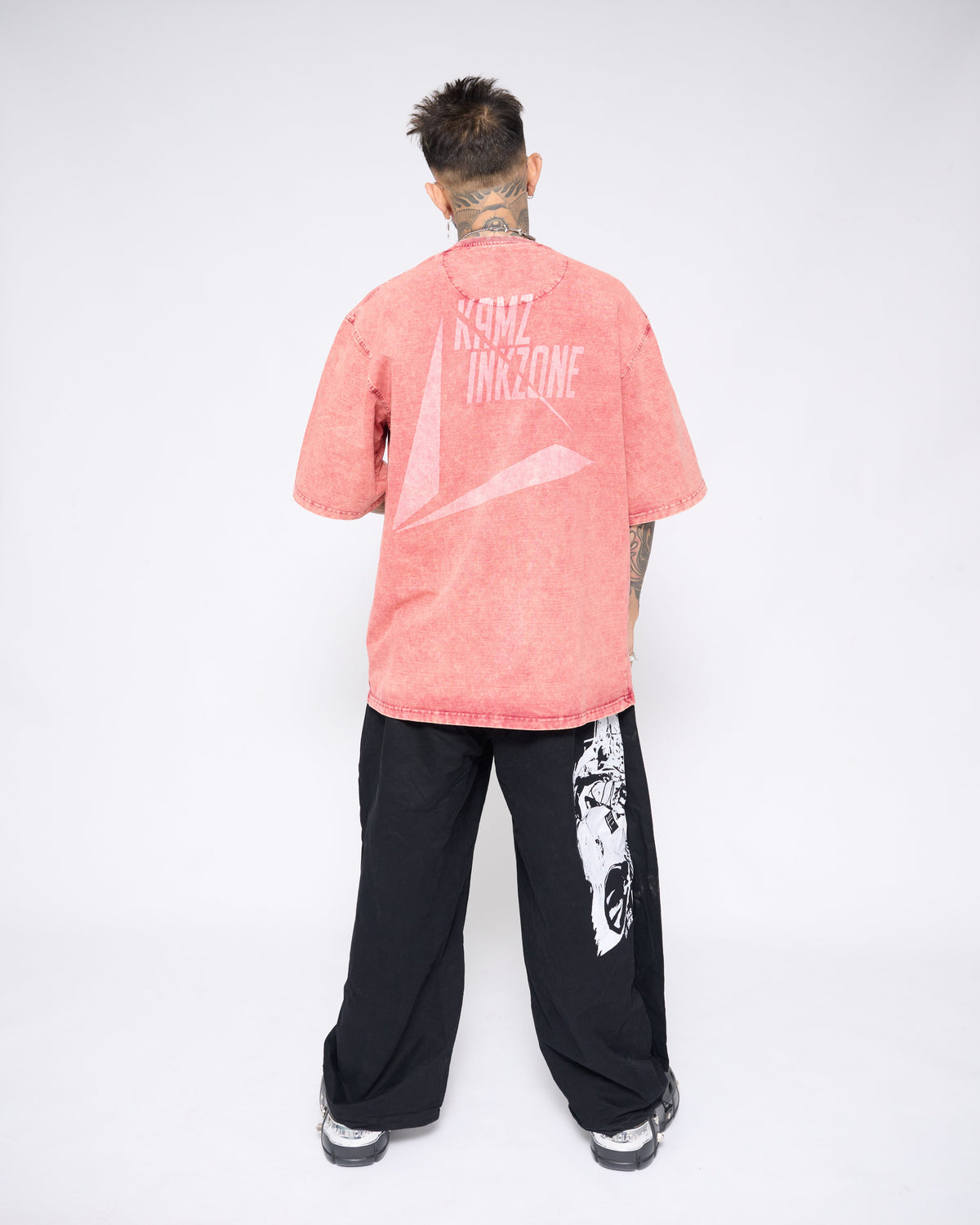 ALL WE NEED IS MONEY — WASHED CORAL OVERSIZED TEE