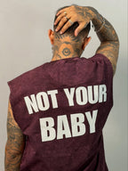 NOT YOUR BABY — Vintage Purple Washed Tank
