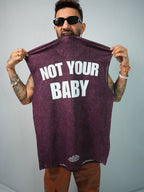 NOT YOUR BABY — Vintage Purple Washed Tank
